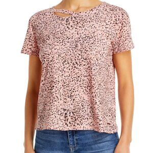 n: PHILANTHROPY-Women's Harlow Printed Distressed T-Shirt Size XSmall Cheetah